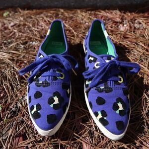 Keds x Kate Spade Shoes Womens 6.5 Colorful Leopard Print Sneakers